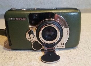 OLYMPUS LT Zoom 105 PANORAMA All - Weather Camera - Rare Green Version 2