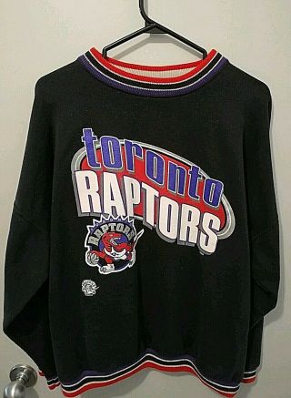 Vintage Toronto Raptors Crew Neck Pullover Sweater 1990 