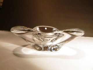 Rare VINTAGE Baccarat Crystal TRIANGULAR Bowl 5 1/2 