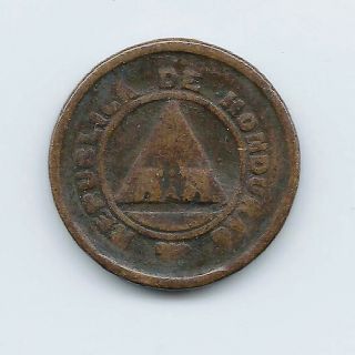 Honduras 1920 Bronze 1 Cent - Rare -