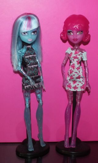 Monster High Create A Monster Pink Blob And Ice Girl Rare