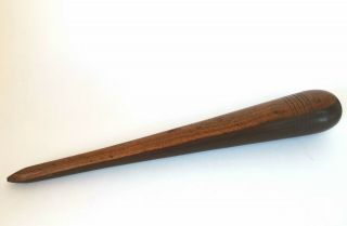 Rare Vintage Wooden Fid Sailors Rope Splice Nautical Rigging Tool Lignum Vitae