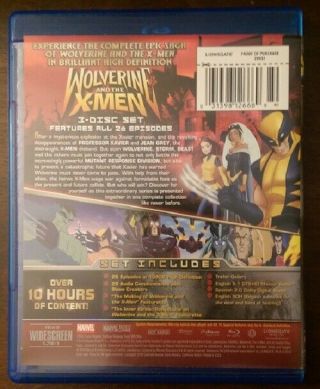 Wolverine and the X - Men the Complete Series BLU - RAY Out of Print RARE OOP 2