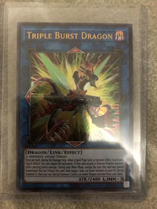 Yugioh Triple Burst Dragon - Exfo - En044 - Ultra Rare - Unlimited Edition Near M