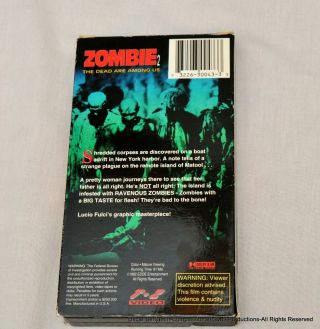 Zombie 2 A.  K.  A.  Zombie T - Z (EDDE Entertainment) Video Version RARE 3