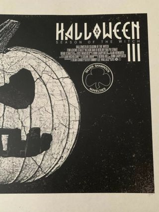 Rare John Carpenter Halloween 3 Season Of The Witch Poster Print 3