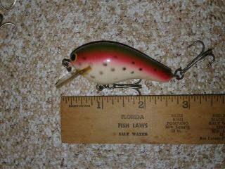Vintage Bagley Lure - All Brass - Rare Rainbow Trout Color - Collectible