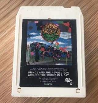 Prince - Around The World In A Day - 8 Track - Warner Bros - Rare 1985