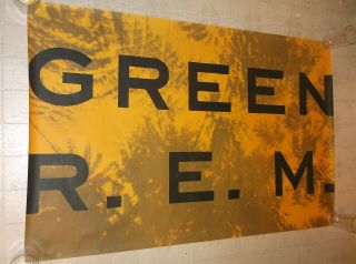 R.  E.  M.  Rem - Green 1988 Huge Rare Vintage Promotional - Only Poster 36 X 55