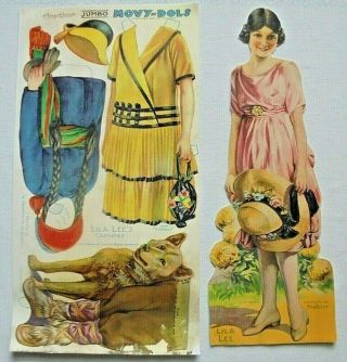 1920 Percy Reeves Movy Dols 15 " Paper Doll Lila Lee Silent Movie Star Rare