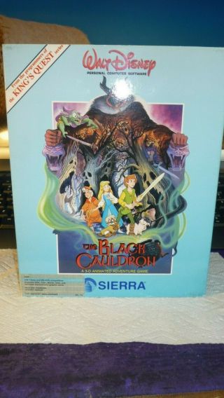 The Black Cauldron Disney Pc Game Sierra Rare 1985