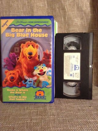 Rare Bear In The Big Blue House Vhs Volume 1 Home Is Where The Bear Is