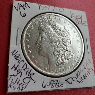 1897 O Vam - 6 Morgan Silver Dollar 64886 Coin Us Rare Key Date