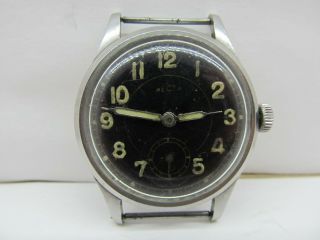 Rare Ww2 German Recta Military Watch Wehrmacht Dh Swiss Made