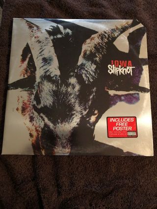 Slipknot Iowa Rare 2001 Corner Cut Double Album W/poster