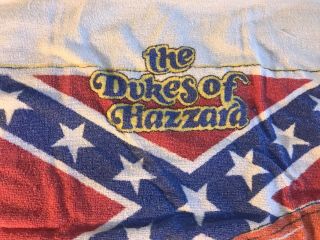 Rare Vintage General Lee Dukes of Hazzard Beach Towel 1980 ' s 29 