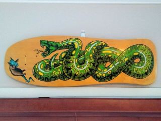Santa Cruz - Jeff Kendall Snake Rare Colourway On Natural 9.  975 " Skateboard Deck