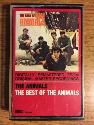The Best Of The Animals Vintage Rare Cassette Tape Late Nite Bargain