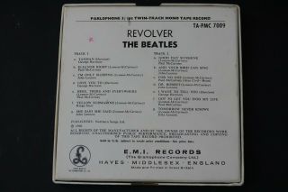 VERY OLD THE BEATLES REVOLVER TWIN TRACK MONO TAPE RECORDING - VERY RARE REEL 5