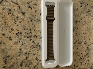 42mm 44mm Htf Rare Light Brown Leather Loop Apple Band Authentic/genuine/oem