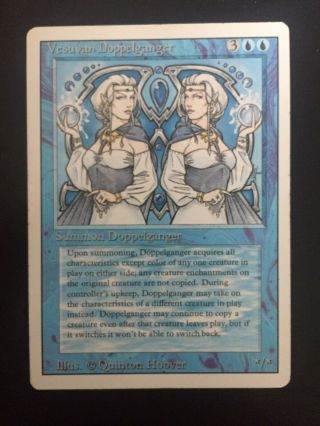 Mtg Magic Vesuvan Doppelganger Revised Edition Blue Shapeshifter English