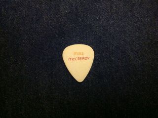 Rare 2013 Lighting Tour Pearl Jam Mike Mccready Peace Sign White Guitar Pick