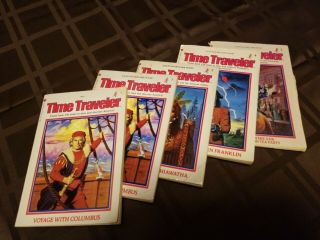 Cyoa Time Traveler Series (1,  1,  2,  4,  5) Choose Your Own Adventure Books Rare