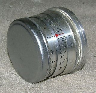 JUPITER 8 2/50 5745125 Old Silver Rare Russian USSR lens M39 FED Zorki Leica 2