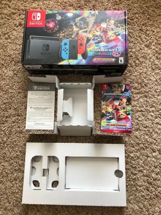 Empty Box & Inserts Only For Rare Mario Kart 8 Deluxe Nintendo Switch 