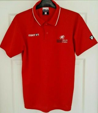 Rare Cricket Wales/criced Cymru - Polo Shirt/jersey - Adult - Medium - M