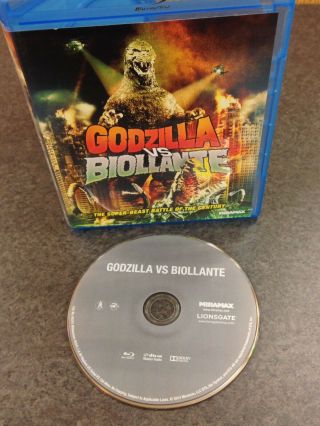Godzilla Vs Biollante Rare Blu Ray / Out Of Print