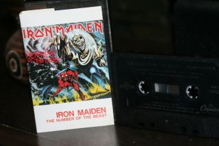 RARE 1982 IRON MAIDEN THE NUMBER OF THE BEAST CASSETTE EMI CANADIAN 3