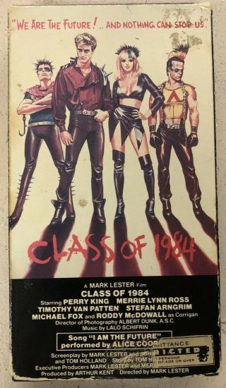 Class Of 1984 Vhs Rare Vestron Video Cult Horror Punk Perry King