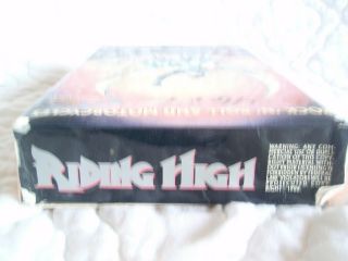 RIDING HIGH VHS RARE BIG BOX EDDIE KIDD BIKER STUNT MAN ACTION U.  K.  ROCK MUSIC 4