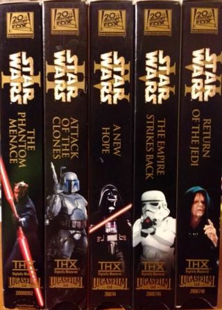 Star Wars™ The Complete Saga Final Release Vintage Rare Saga Artwork Vhs Htf Set