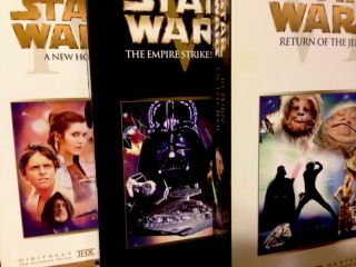 Star Wars™ THE COMPLETE SAGA Final Release VINTAGE RARE Saga Artwork VHS HTF SET 5