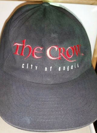 The Crow City Of Angels Hat Vintage 1996 Rare Hard To Find