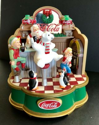 Rare 1994 Coca - Cola Animated Santa 
