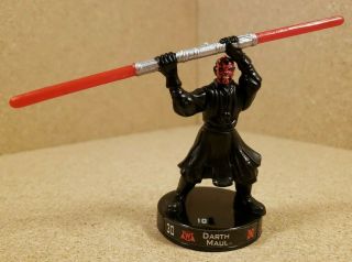 Darth Maul Attacktix Hasbro Star Wars Action Figure 2005 30 Rare Black Base