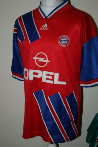 Adidas Bayern Munchen Munich Football Jersey Shirt L/XL 1993/1995 Home RARE Top 2