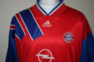 Adidas Bayern Munchen Munich Football Jersey Shirt L/XL 1993/1995 Home RARE Top 3