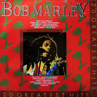 Bob Marley " 20 Greatest Hits " Vg,  /nm Vintage Import Reggae Vinyl Rare 1978 Rasta