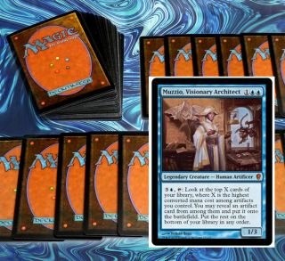 Mtg Blue Robots Deck Magic The Gathering Rares 60 Cards Muzzio Artifacts Kal
