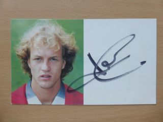 1996 - 98 Jordi Cruyff Signed Manchester United Club Card B - Rare (6632)