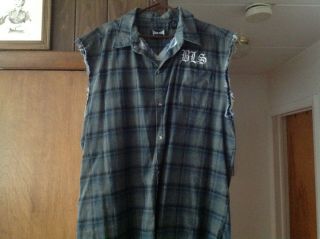 Black Label Society Flannel Vest Xxl Rare Zakk Wylde