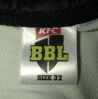 Rare Player Match Worn BBL Sydney Thunder Cricket Trousers Size 32” Jake Doran 3