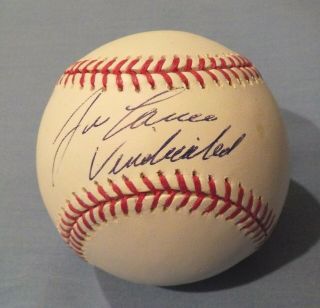Oakland Athletics Jose Canseco Signed Autographed Baseball Vindicated Rare Jsa