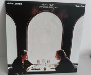 Rare John Lennon Yoko Ono Heart Play:unfinished Dialogue Lp W/printed Yoko Note
