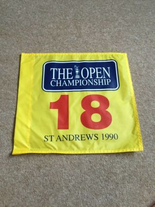 Open Golf Pin Flag St Andrews 1990 Very Rare