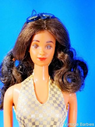 Rare Kira Barbie Doll W/gold Swimsuit - Vintage